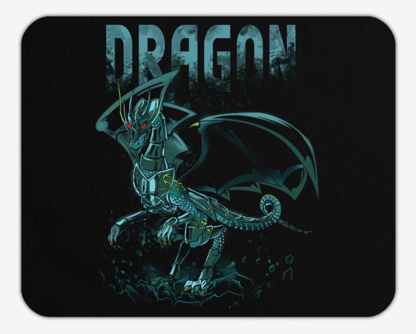 Mousepad Negro de Dragon