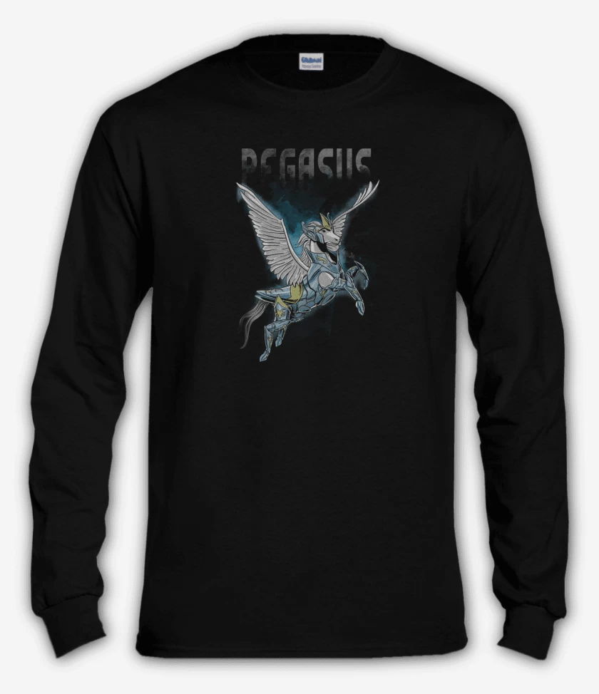 Polera manga larga Negro de Pegasus