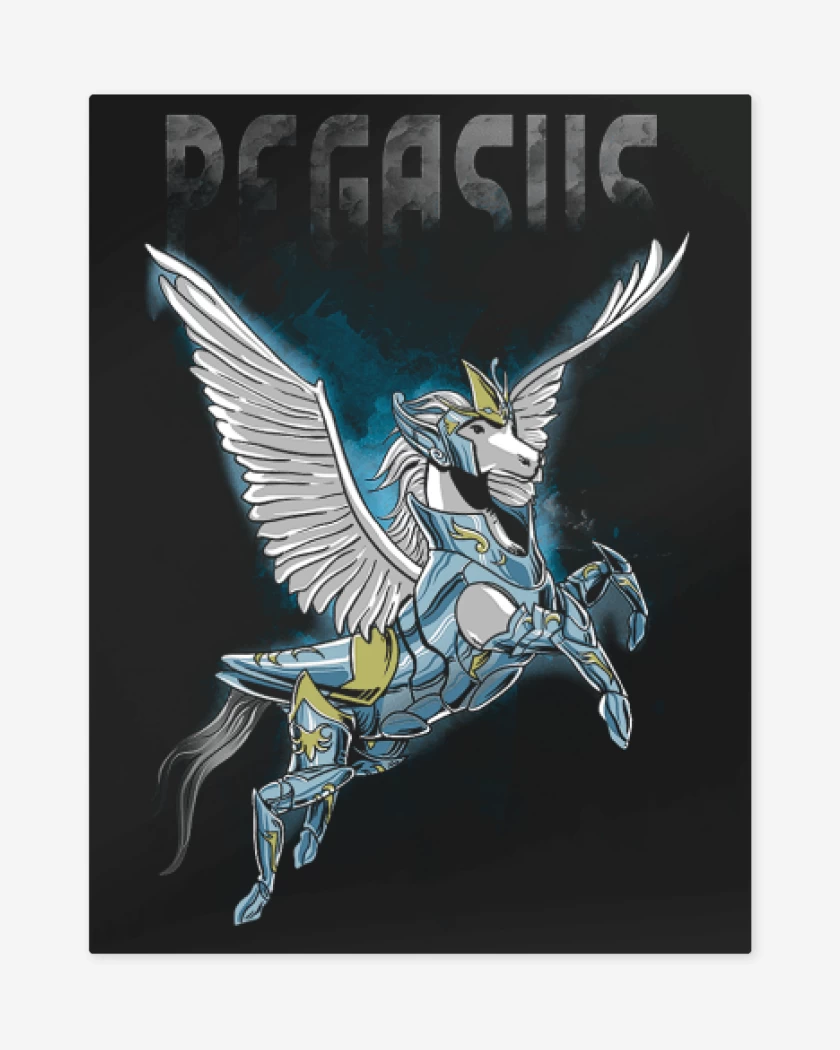 Print metalico Negro de Pegasus