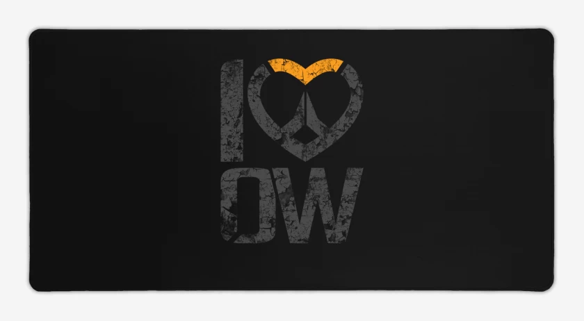 Mouse pad Gamer Negro de i love overwacth