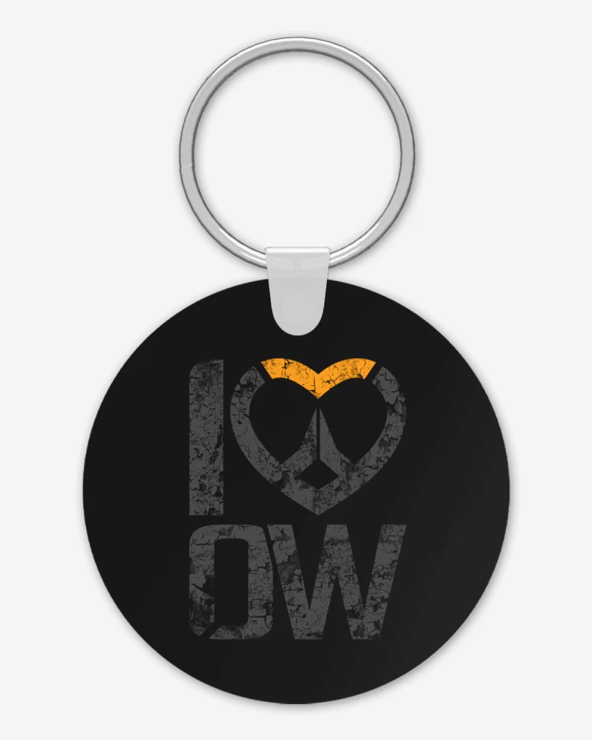 Llavero Negro de i love overwacth
