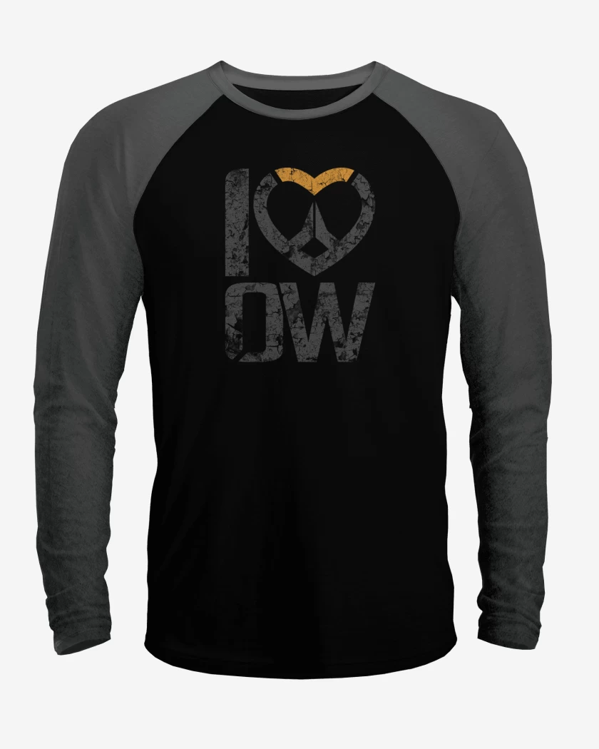 Polera Raglan i love overwacth