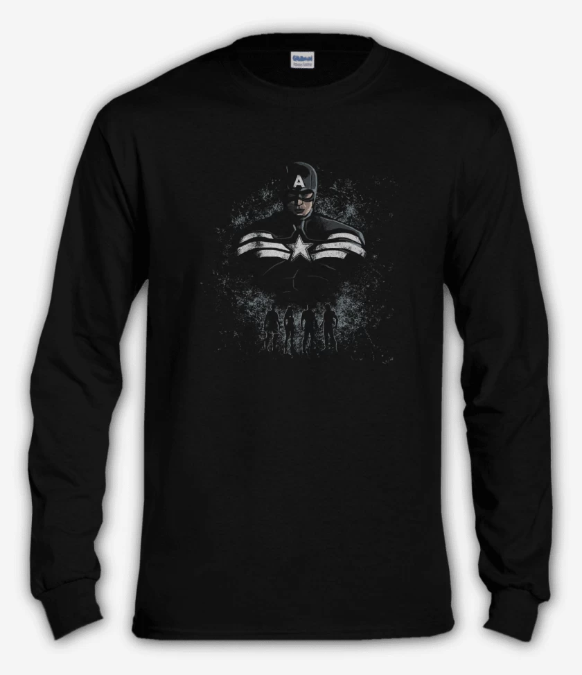 Polera manga larga Negro de Team rogers 