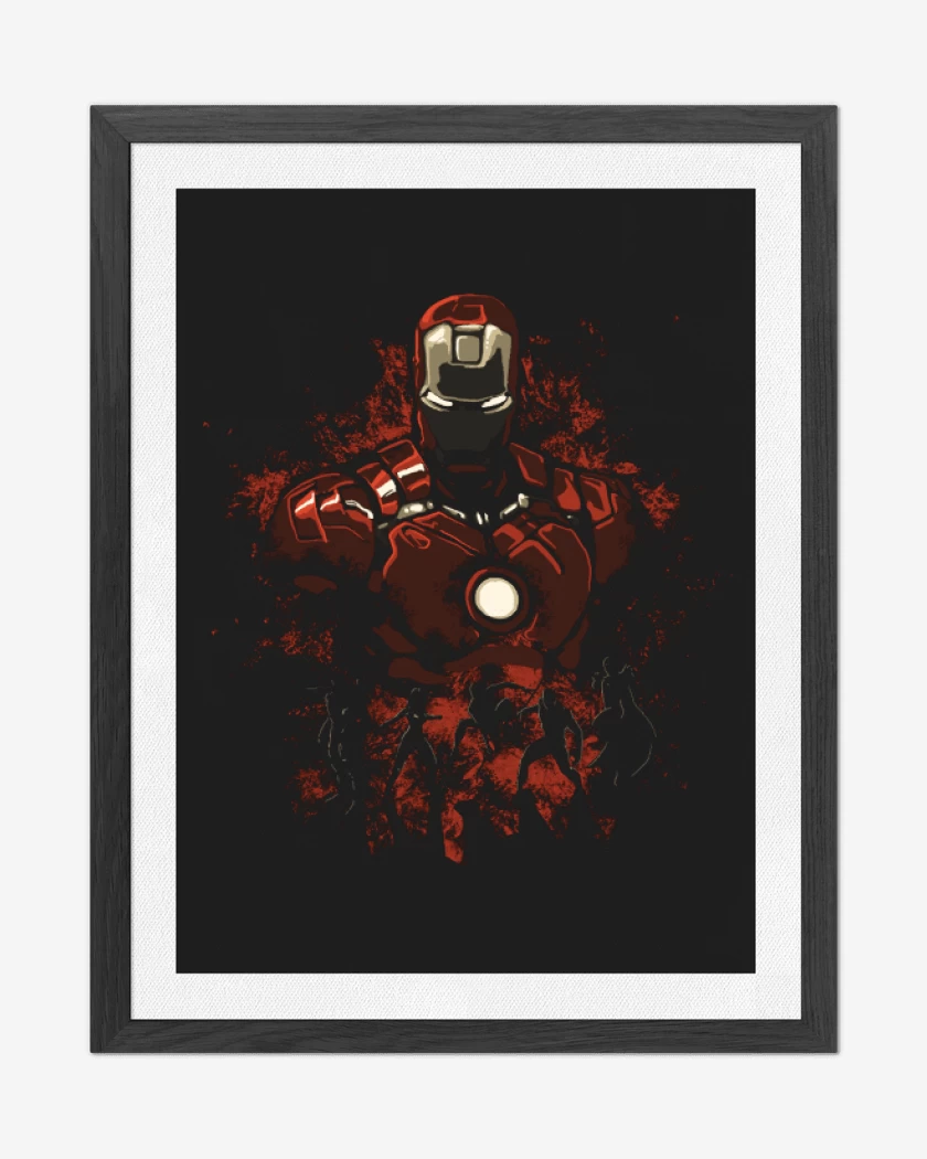 Cuadro decorativo Negro de Team stark