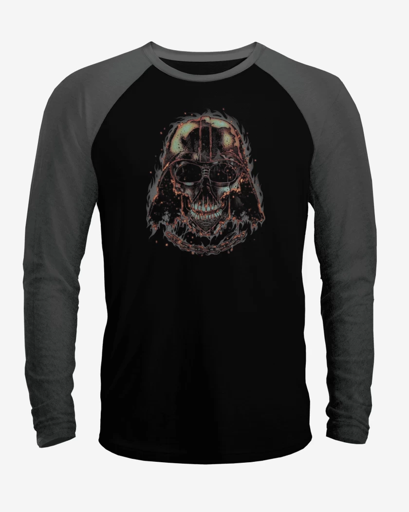 Polera Raglan Negro / Negro Heather de Death vader