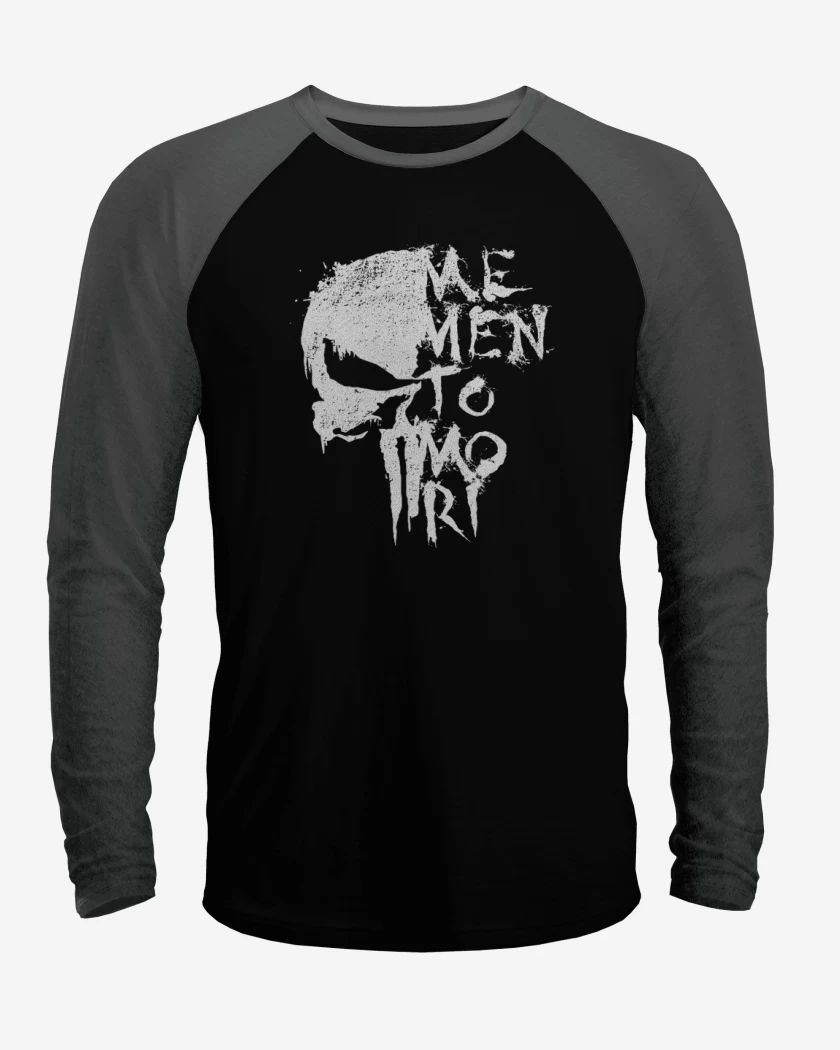 Polera Raglan Negro / Negro Heather de El que castiga 2