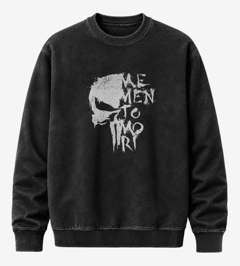 Poleron Polo Acid Wash Negro de El que castiga 2
