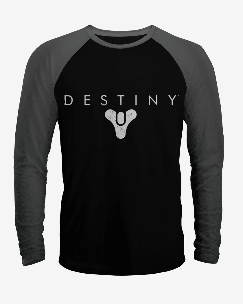 Polera Raglan Negro / Negro Heather de Destiny