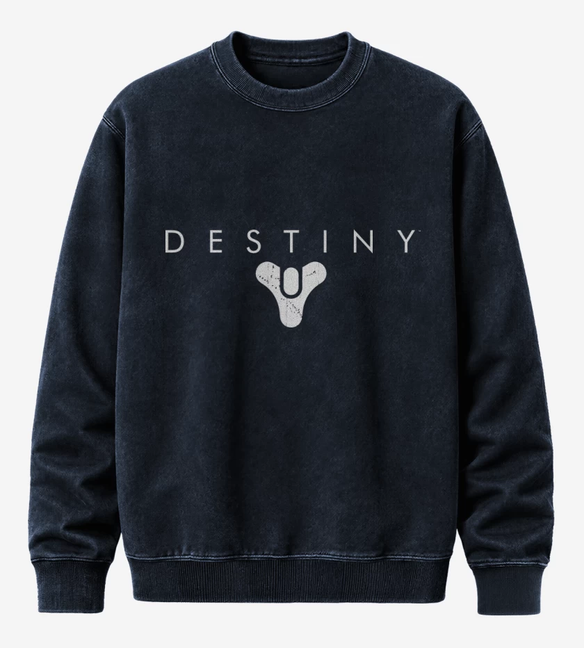 Poleron Polo Acid Wash Azul Marino de Destiny