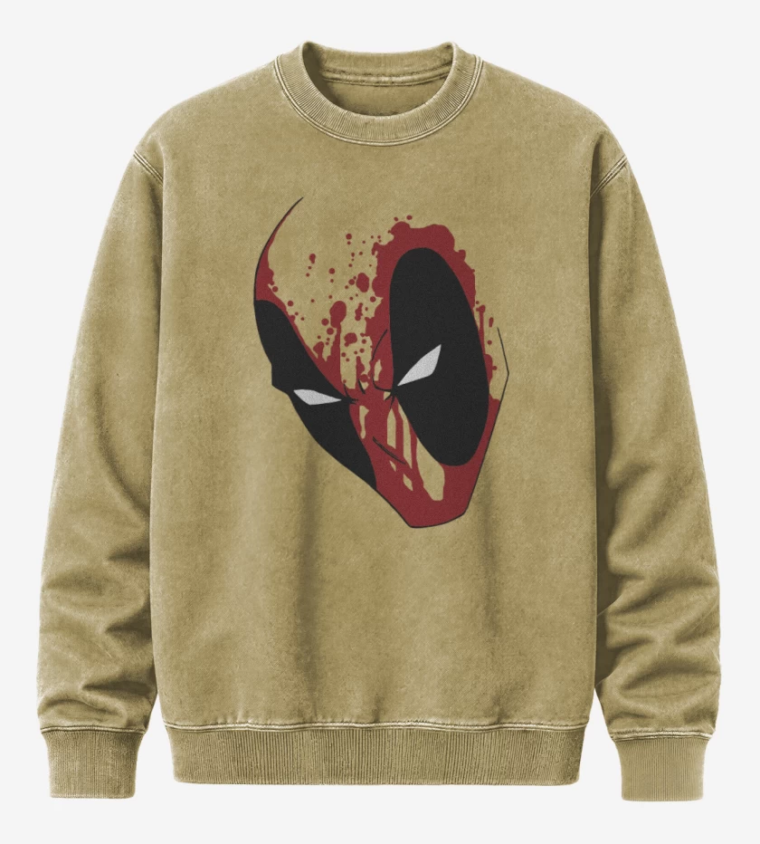 Poleron Polo Acid Wash Pozo de la Muerte Cara
