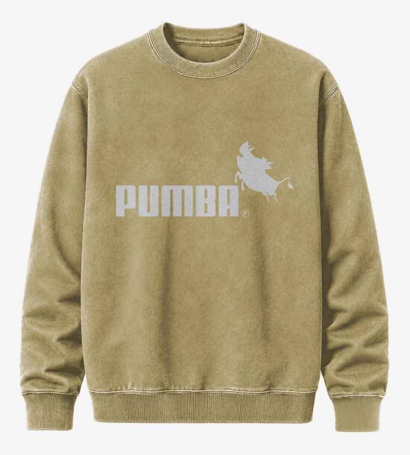 Poleron Polo Acid Wash Beige de Pumba