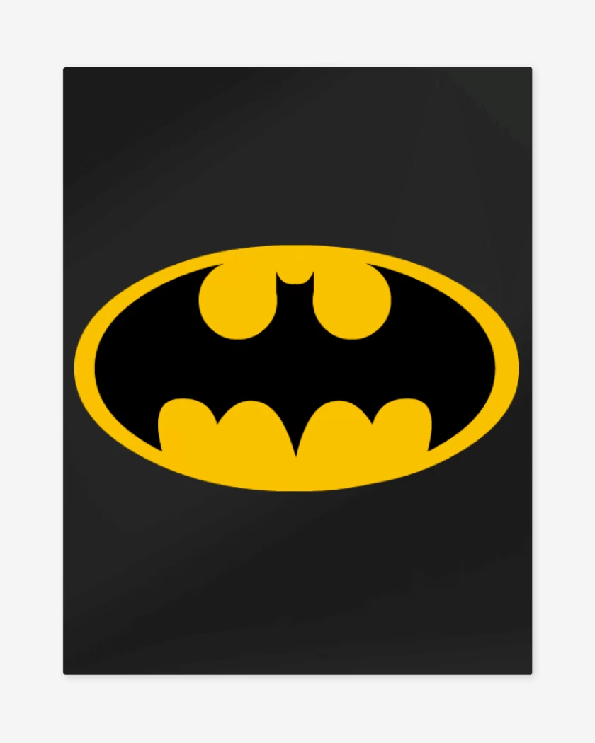 Print metalico El Murcielago - Logo Clasico