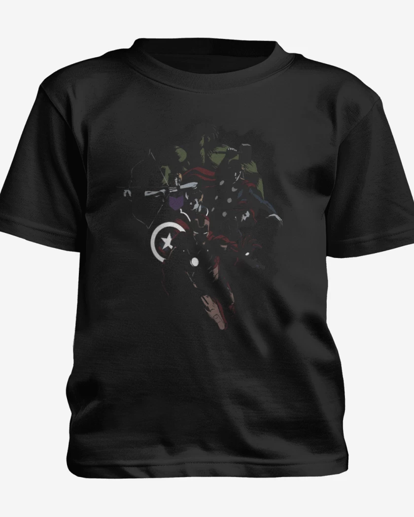 Polera de niño Negro de Avengers