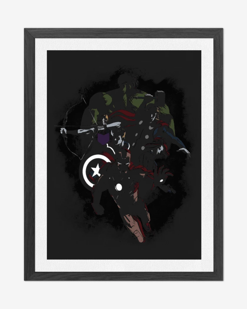 Cuadro decorativo Negro de Avengers