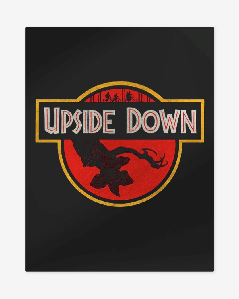 Print metalico Negro de upside down