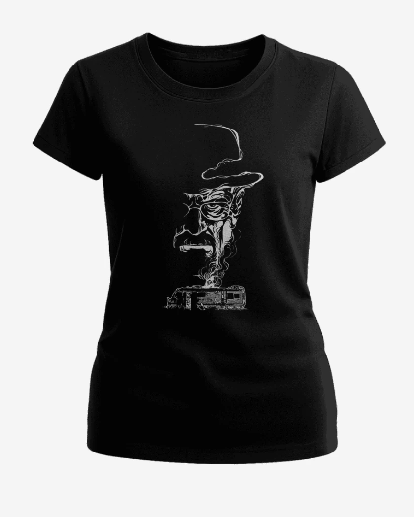 Polera de Mujer Negro de Walter white 2