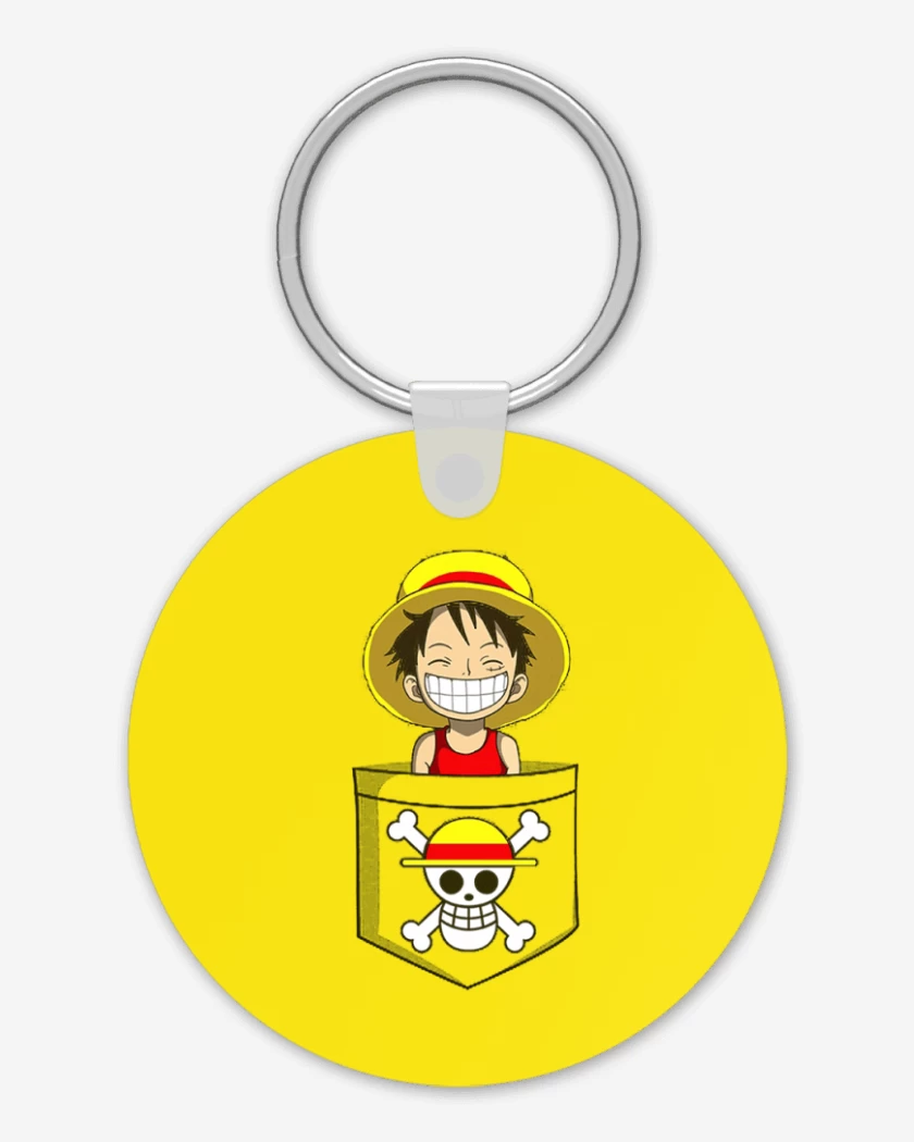 Llavero Amarillo de Luffy de bolsillo