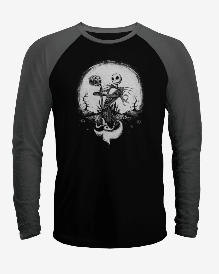 Polera Raglan Negro / Negro Heather de Jack 