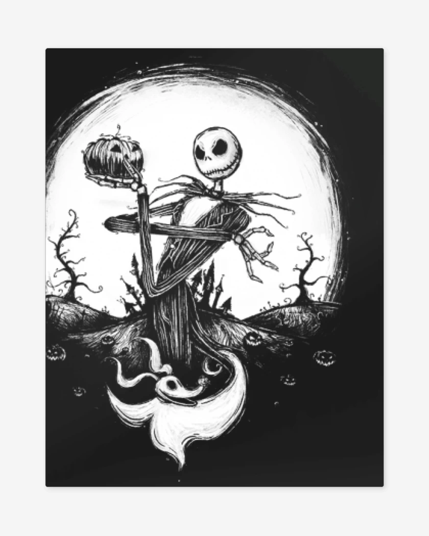 Print metalico Negro de Jack 