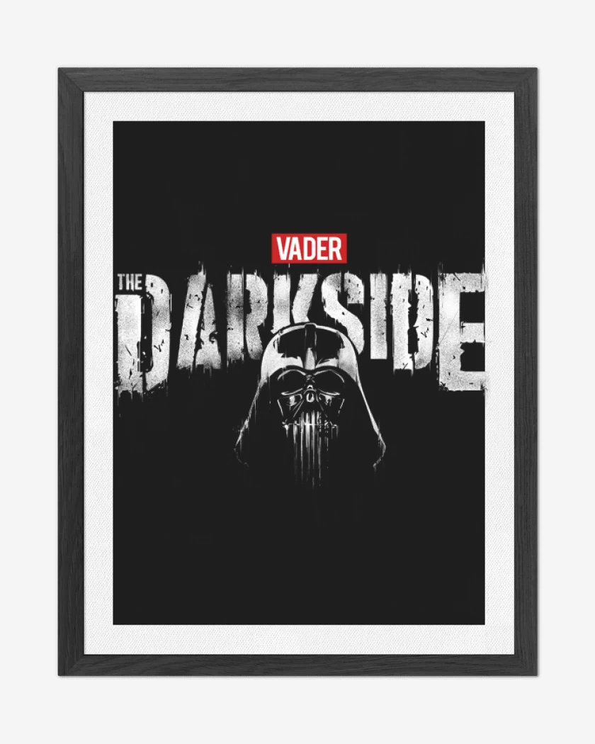 Cuadro decorativo Negro de Vader Darkside