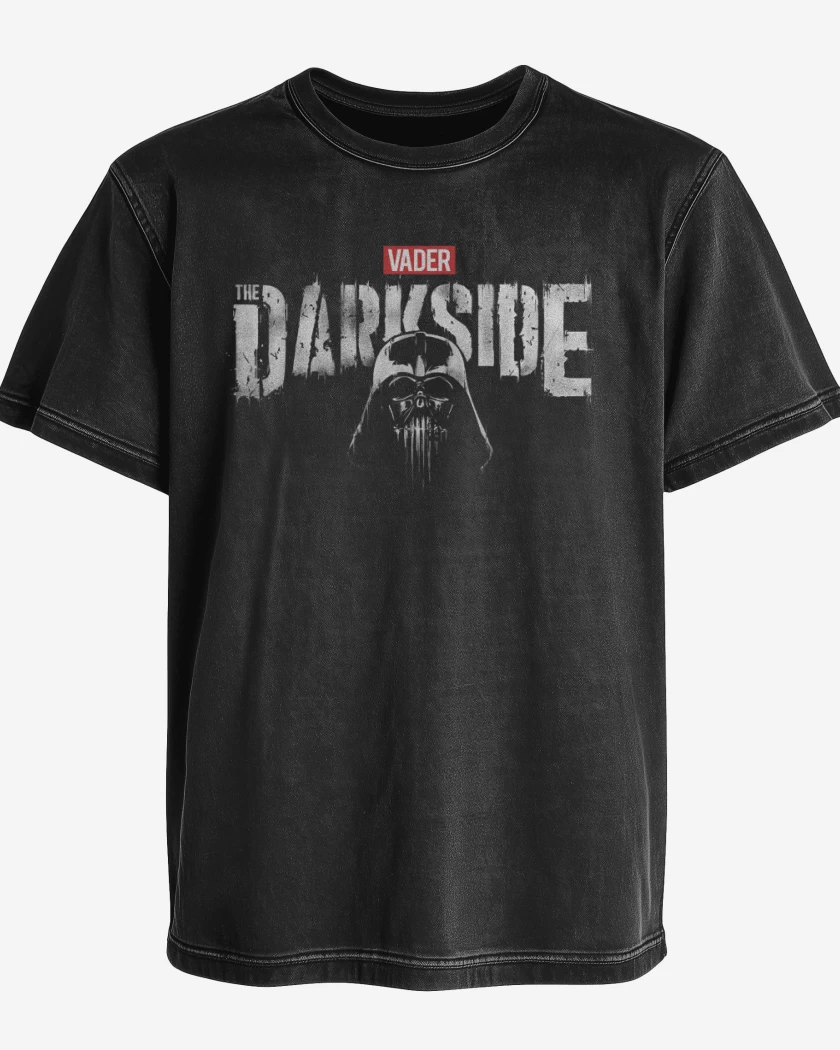Polera desgastada Negro de Vader Darkside