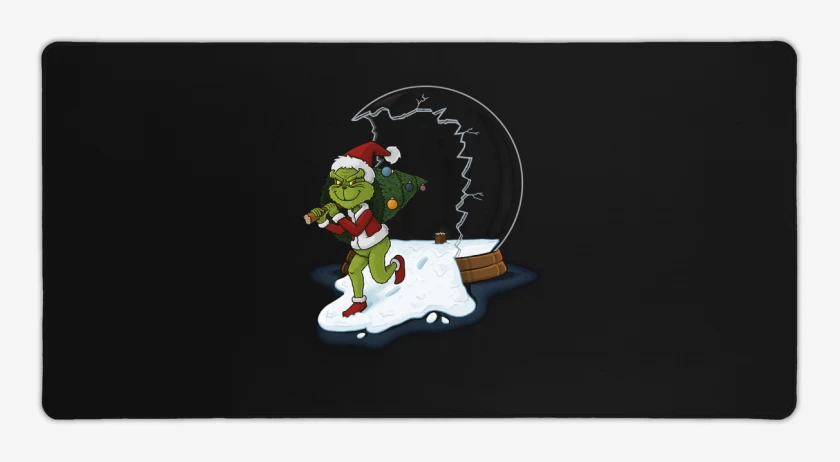 Mouse pad Gamer Negro de Grinch