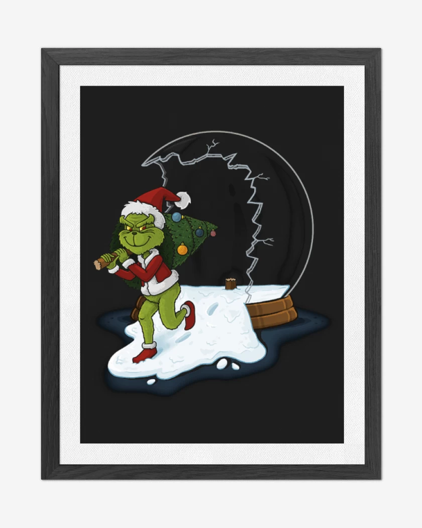 Cuadro decorativo Negro de Grinch