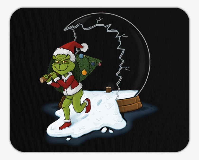 Mousepad Negro de Grinch