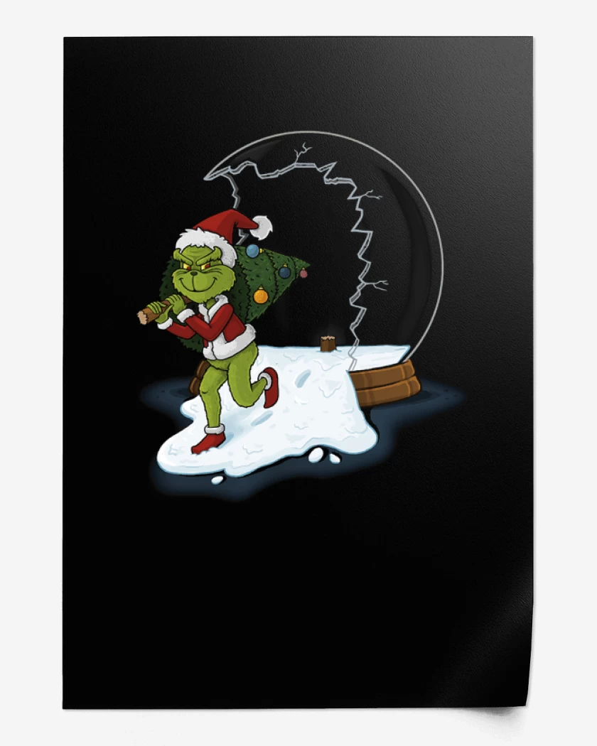 Print Negro de Grinch
