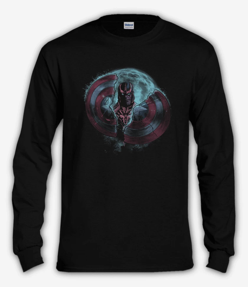 Polera manga larga Negro de Thanos 