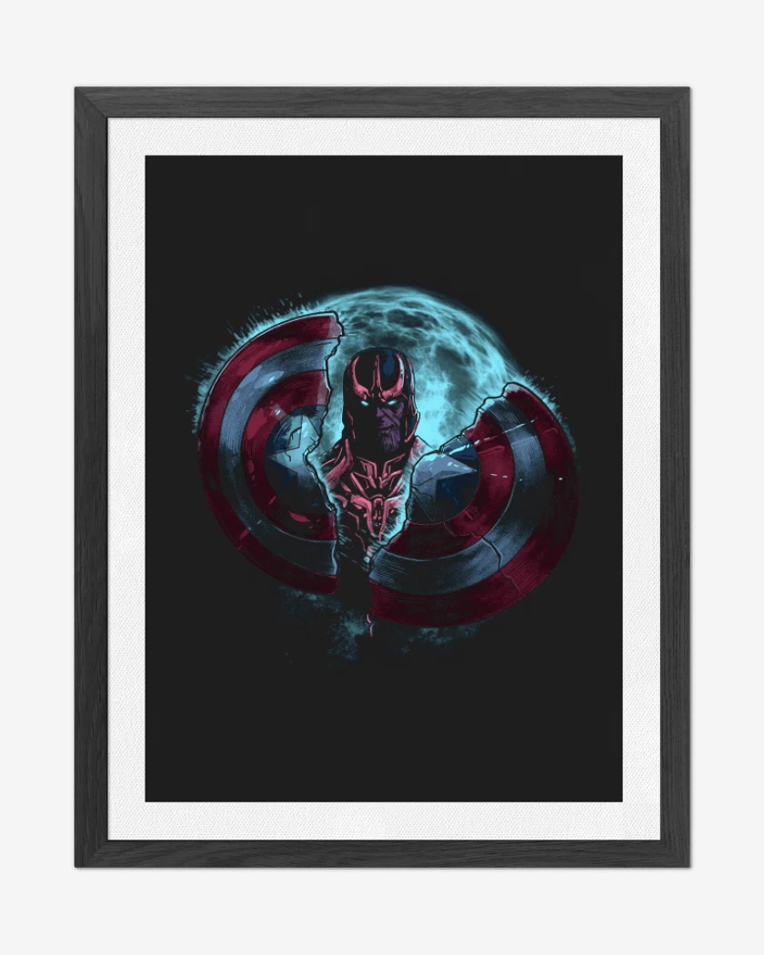 Cuadro decorativo Negro de Thanos 