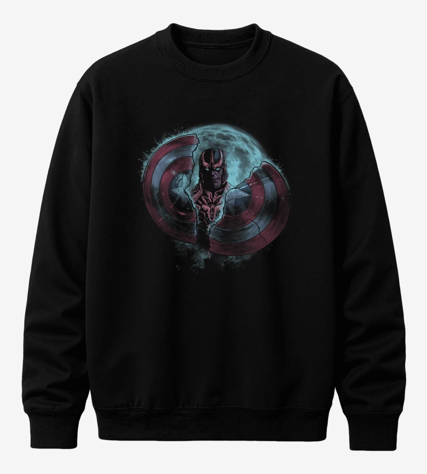 Poleron polo Negro de Thanos 