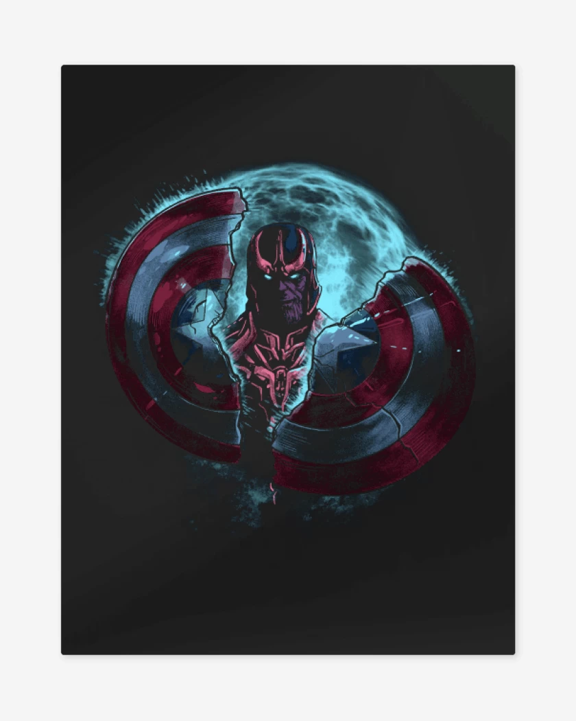Print metalico Negro de Thanos 
