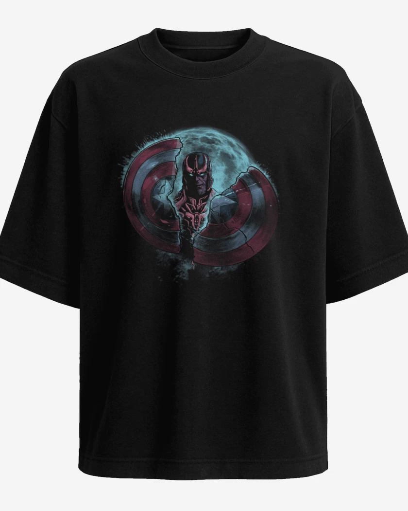 Polera Oversize Negro de Thanos 