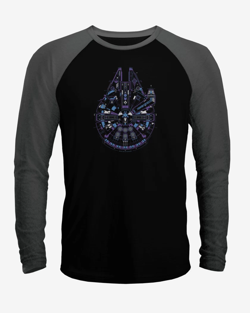 Polera Raglan Halcon milenario full color