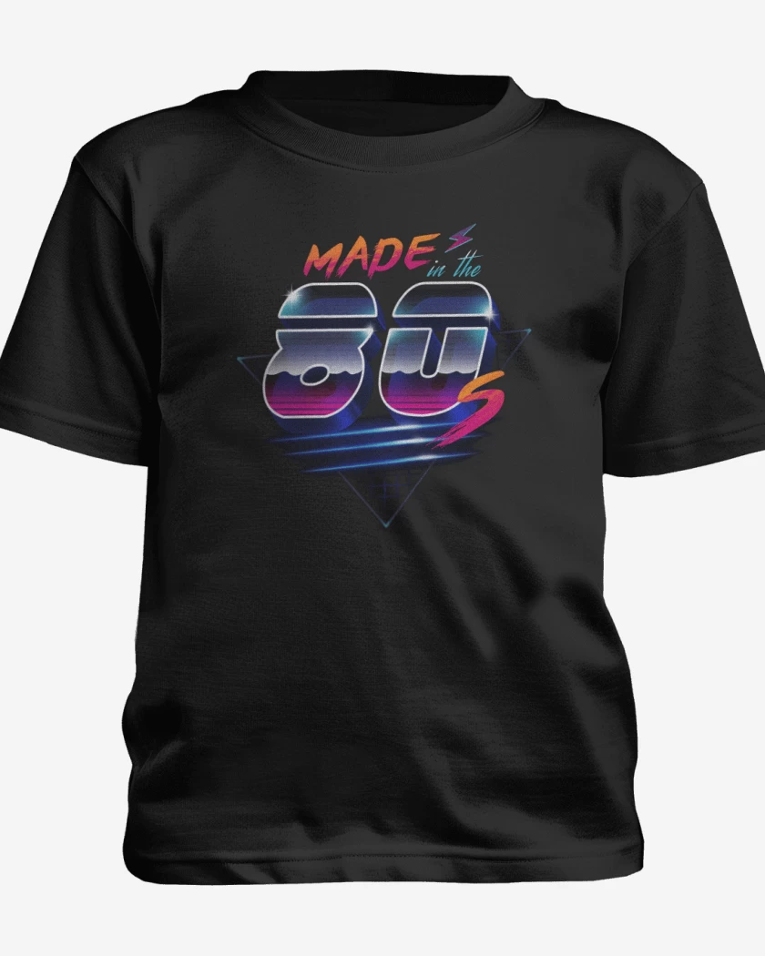 Polera de niño Negro de Made in the 80s