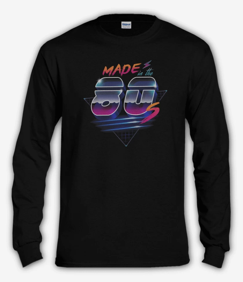 Polera manga larga Negro de Made in the 80s