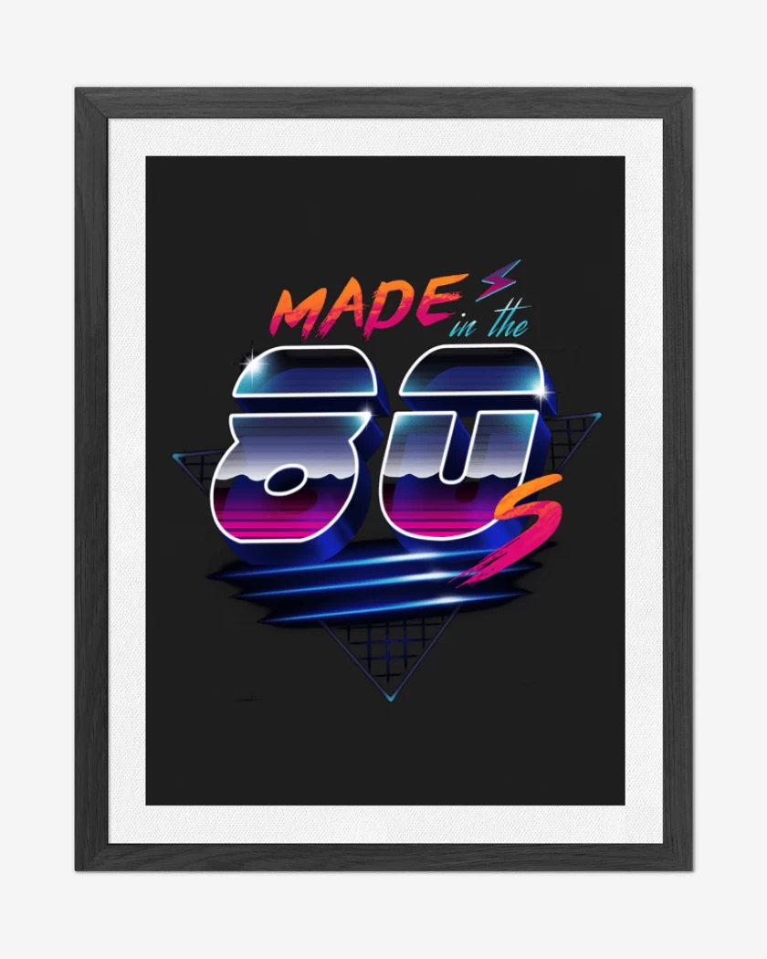 Cuadro decorativo Negro de Made in the 80s