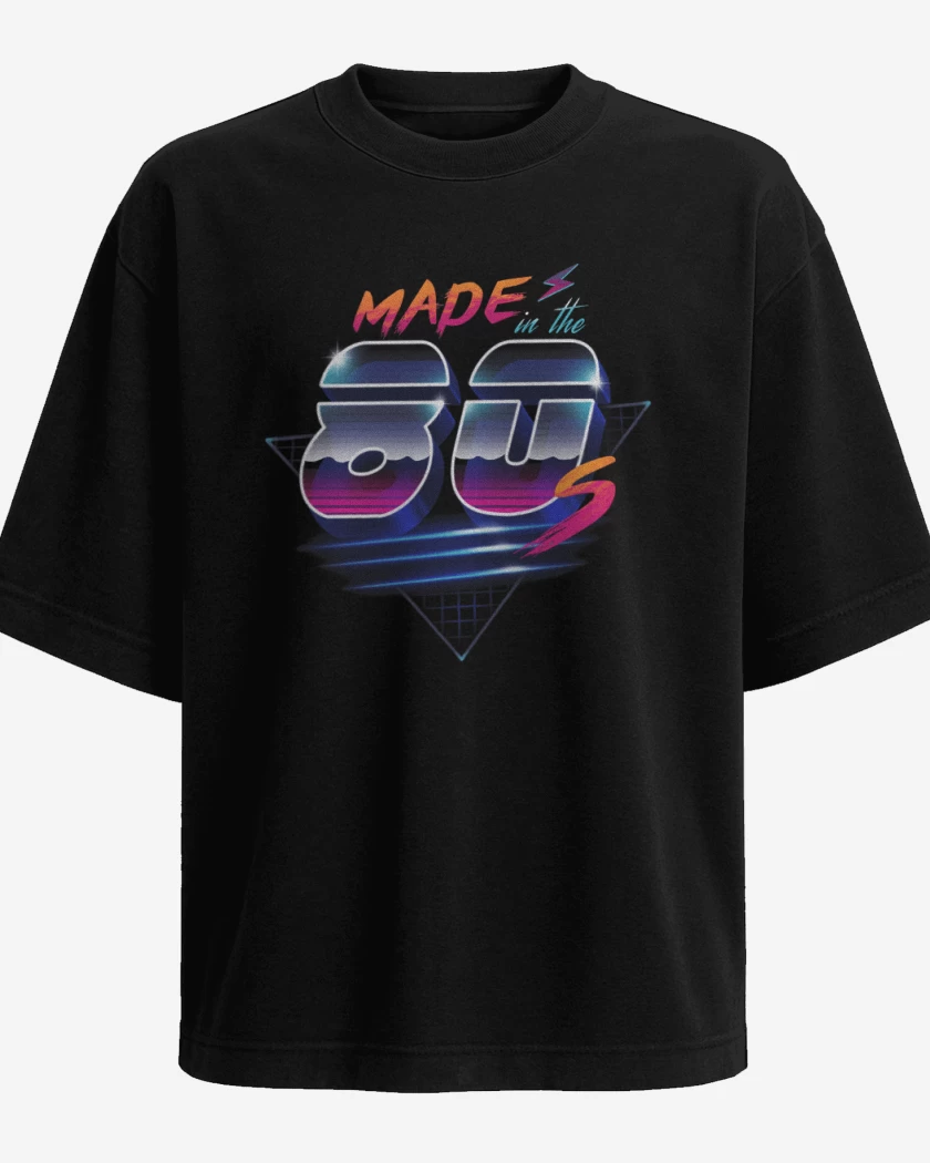 Polera Oversize Negro de Made in the 80s