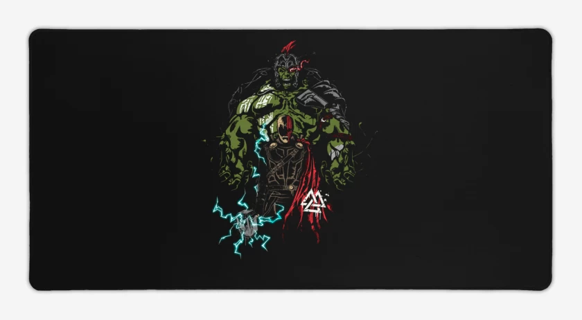 Mouse pad Gamer Negro de Thor ragnarok 4