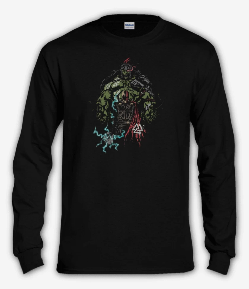 Polera manga larga Negro de Thor ragnarok 4