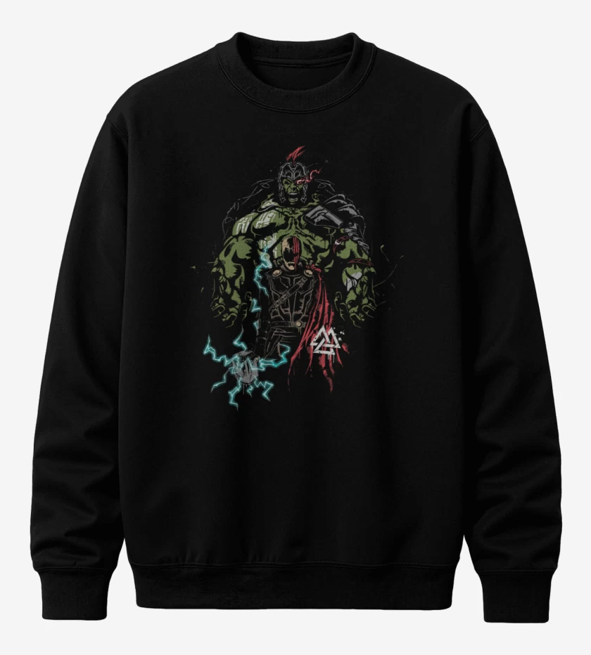 Poleron polo Negro de Thor ragnarok 4