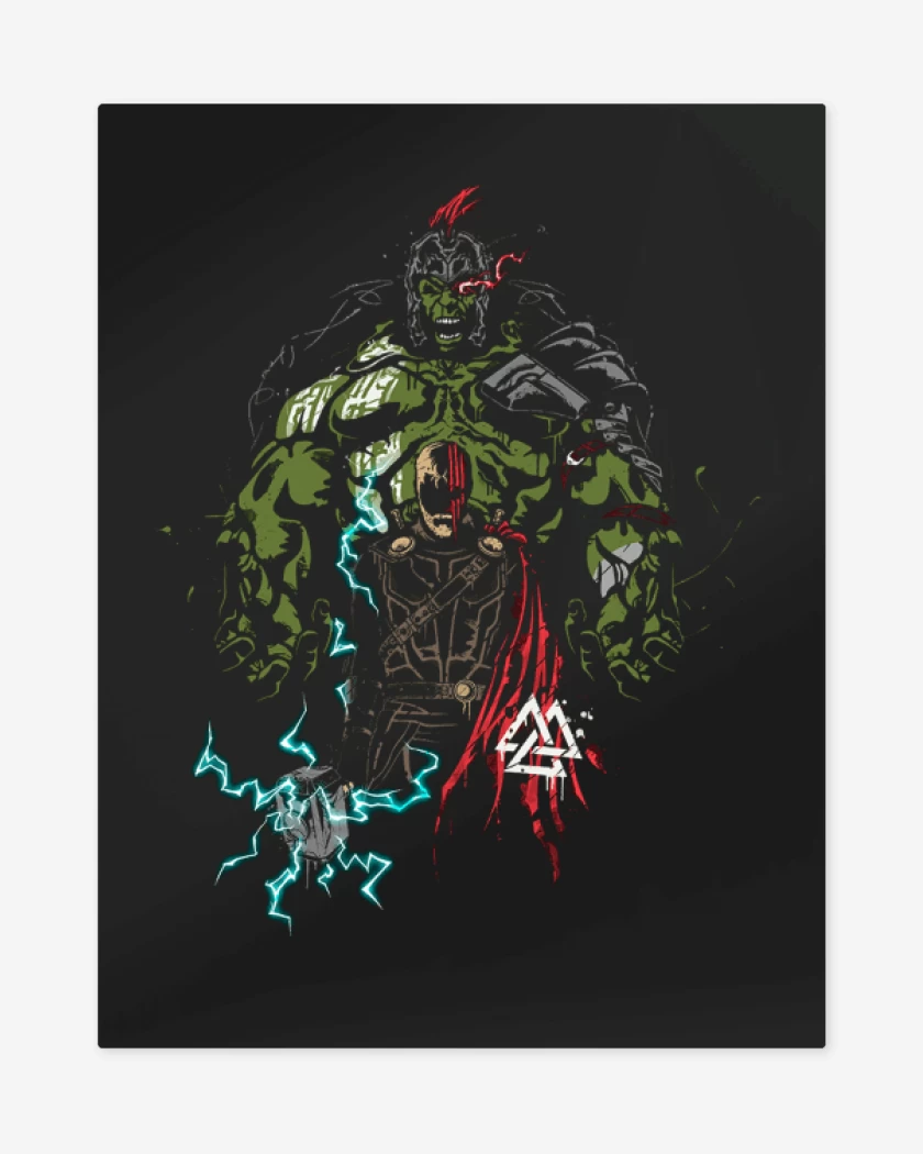 Print metalico Negro de Thor ragnarok 4