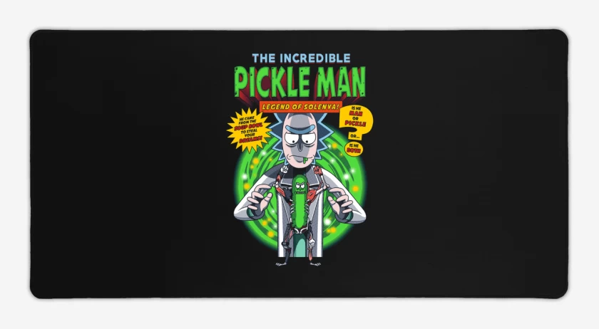 Mouse pad Gamer Negro de Pickle man
