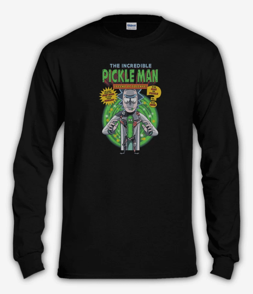 Polera manga larga Negro de Pickle man