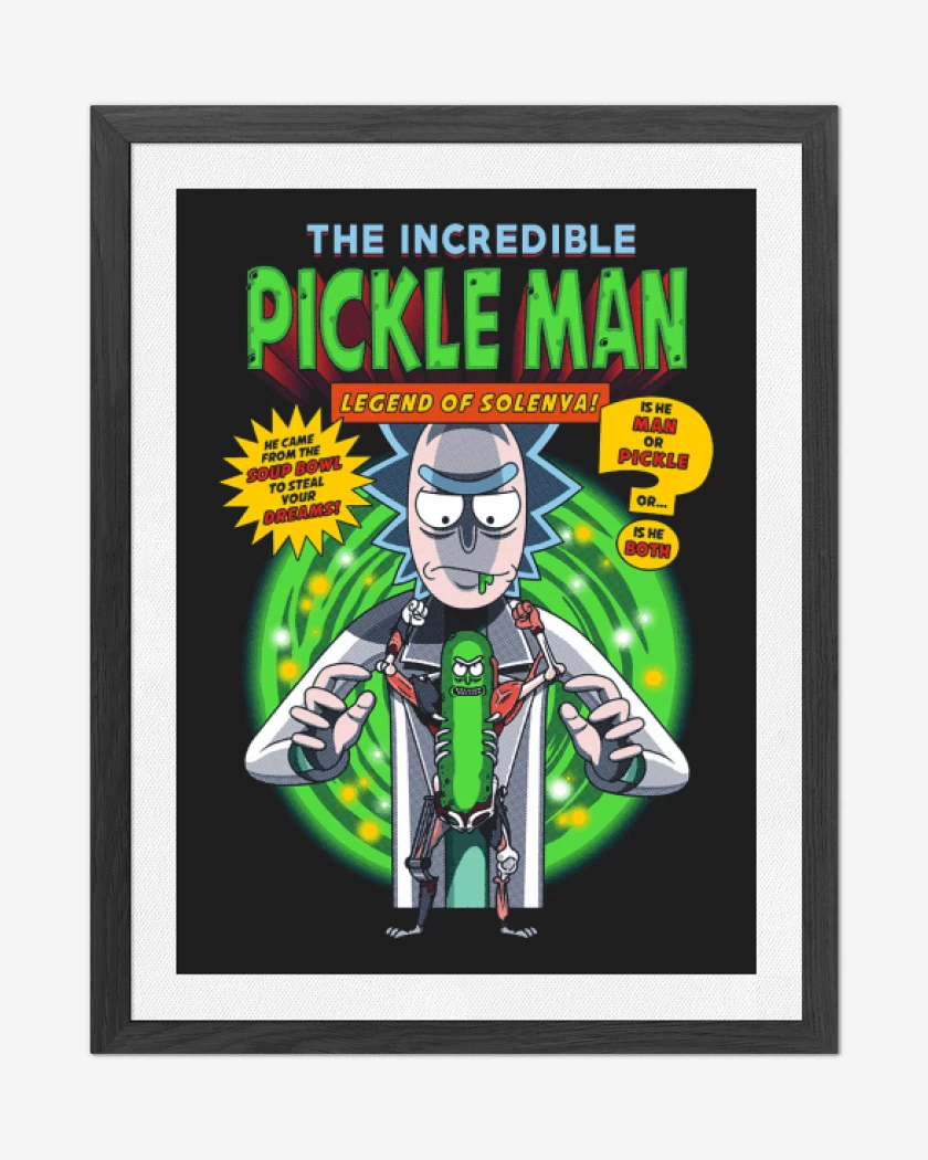 Cuadro decorativo Negro de Pickle man