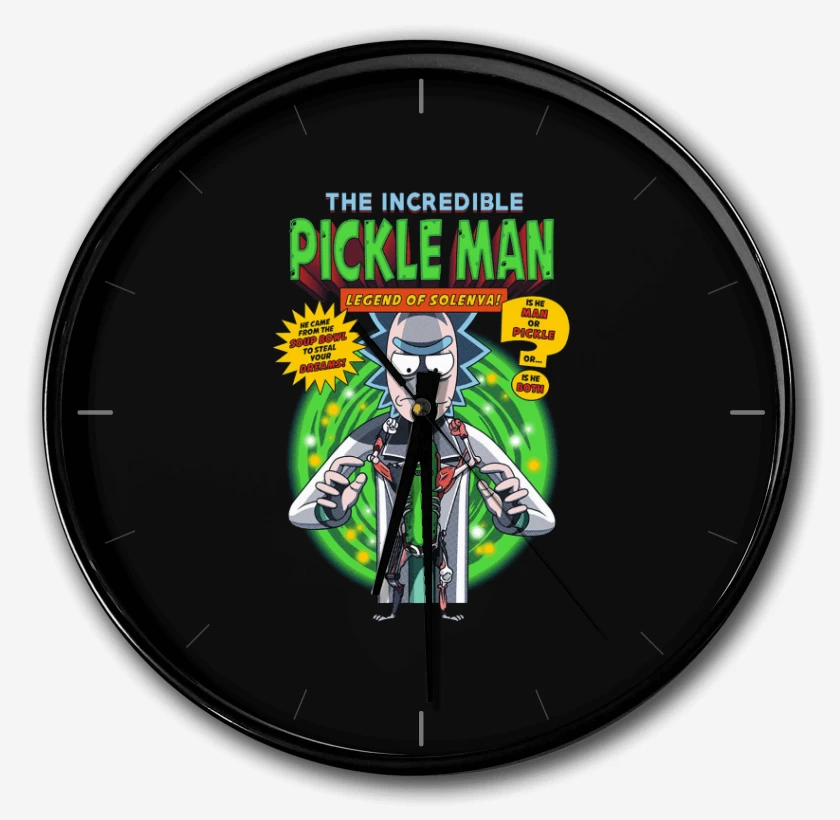 Reloj Negro de Pickle man