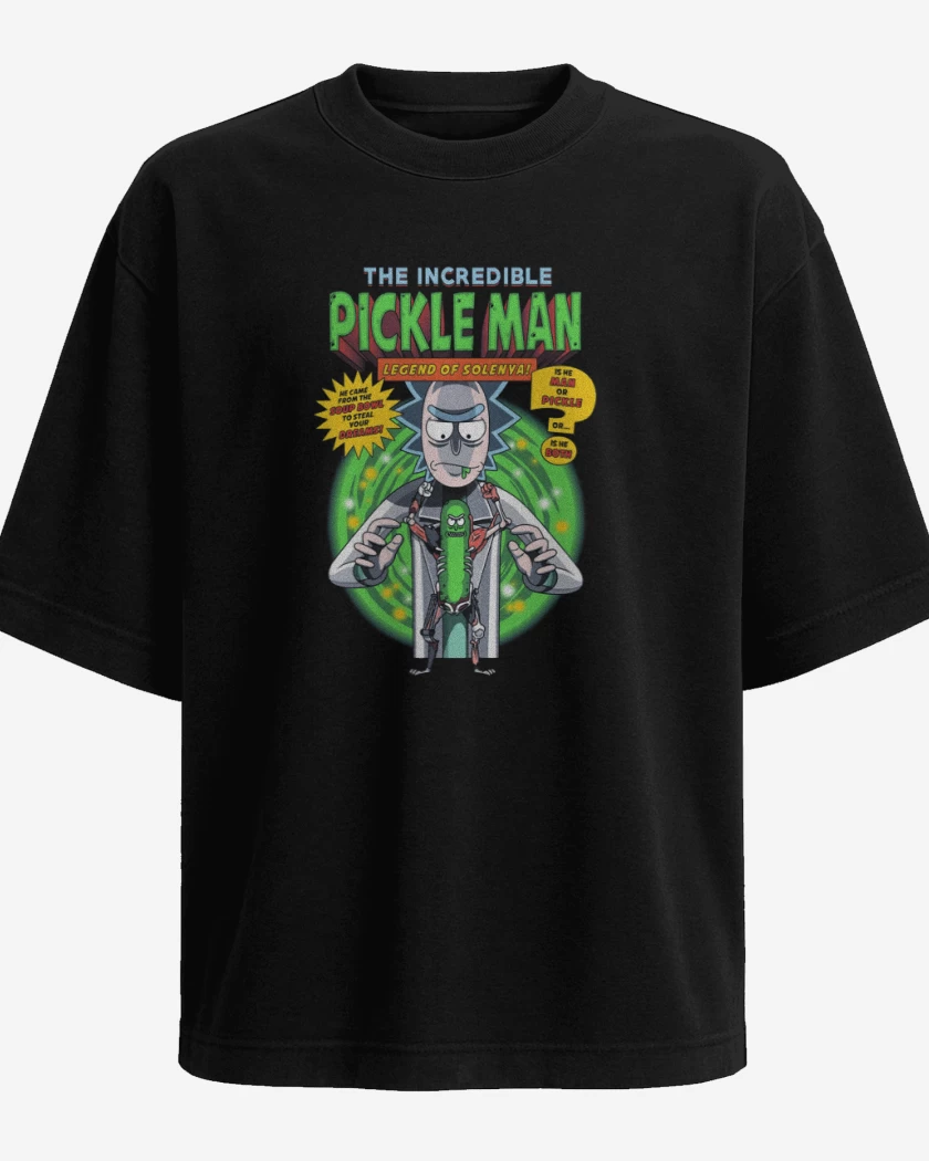 Polera Oversize Negro de Pickle man