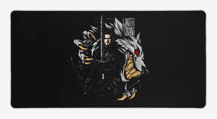 Mouse pad Gamer Negro de Winter is coming full color 