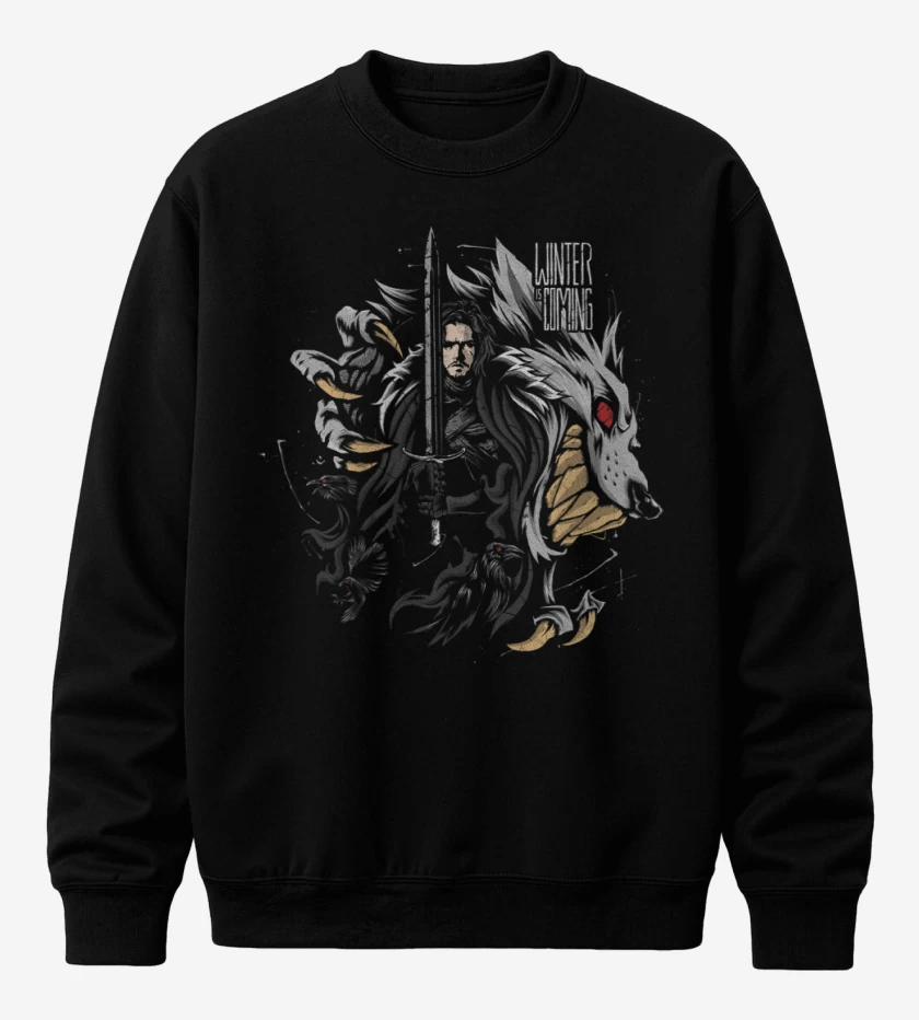 Poleron polo Winter is coming full color 